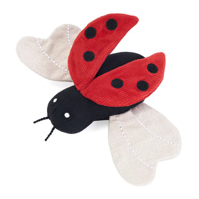 ZippyPaws - EcoZippy Corduroy Critter Ladybug Dog Toy