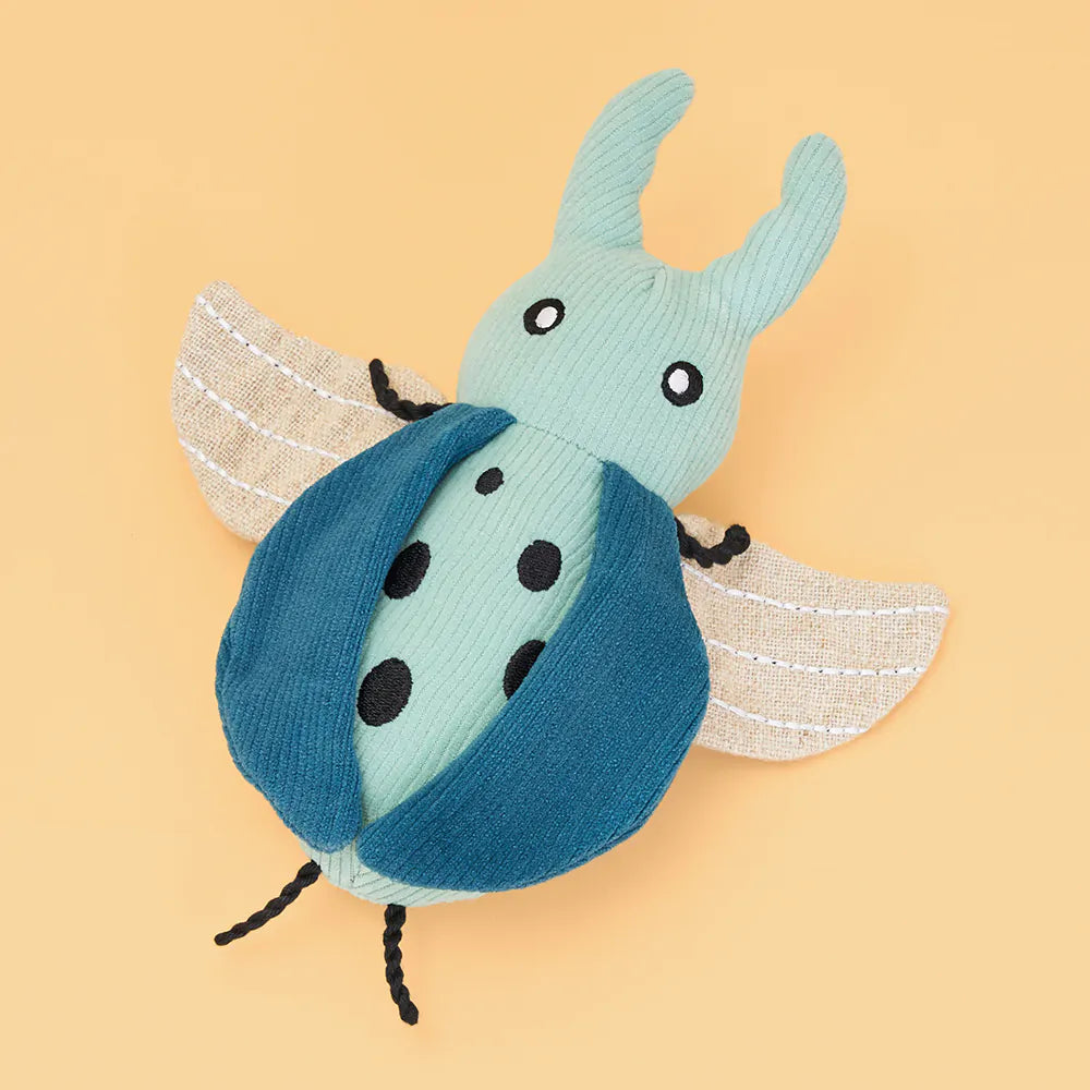ZippyPaws - EcoZippy Corduroy Critter Beetle Dog Toy