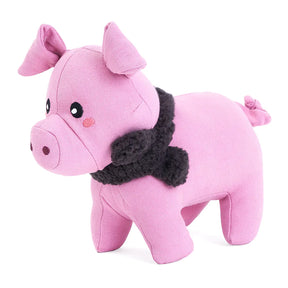 ZippyPaws - ecoZippy Cotton Cuddler Pig Dog Toy