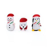 ZippyPaws - Holiday Miniz 3-Pk Festive