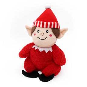 ZippyPaws - Holiday Cheeky Chumz Red Elf