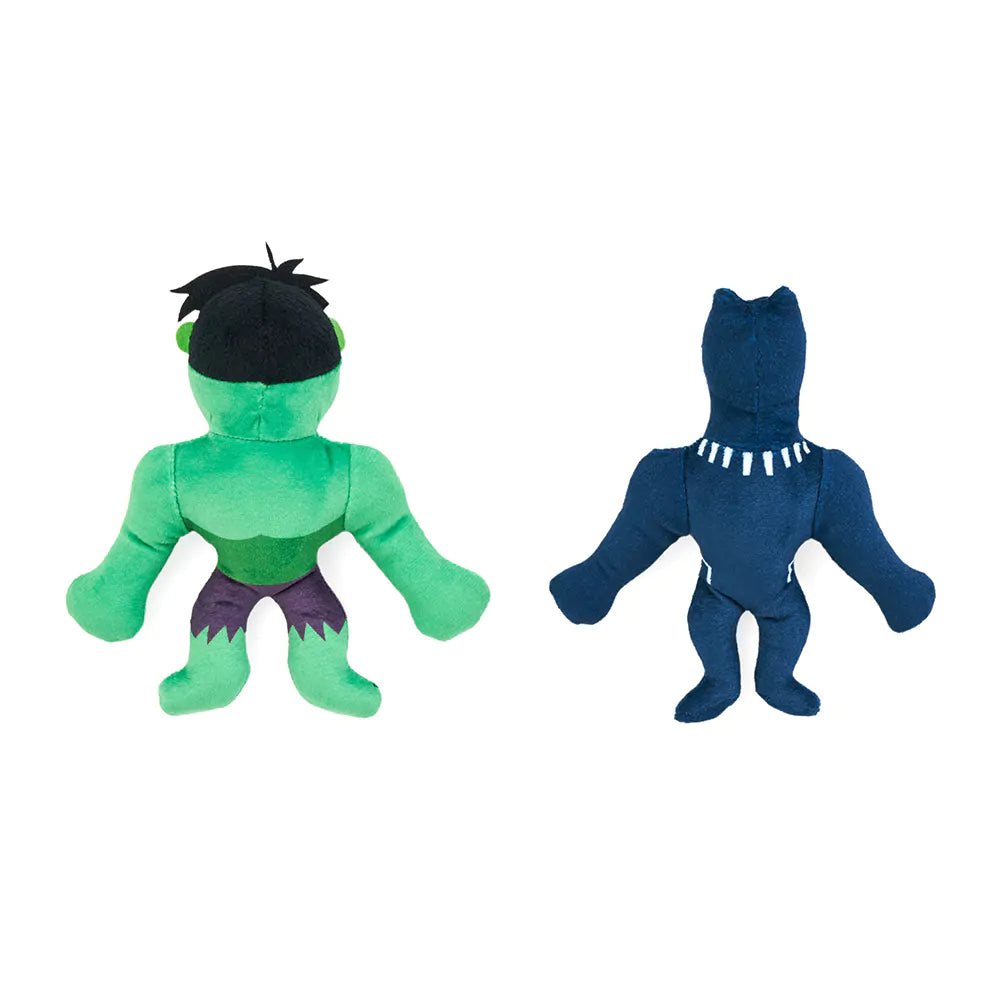 ZippyPaws - Marvel Plush Hulk & Black Panther Dog Toy