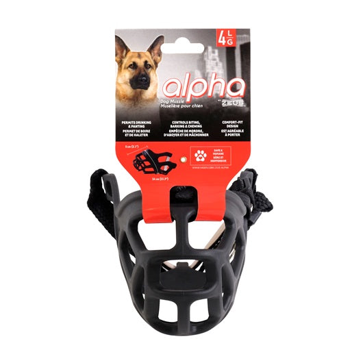 Zeus Muzzle TPR - Allows Dog To Pant, Drink & Accept Treats