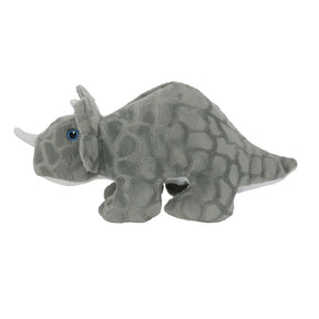 Tuffy Dog Toys - Mighty Dinosaur Triceratops Plush Squeaky Durable Toy