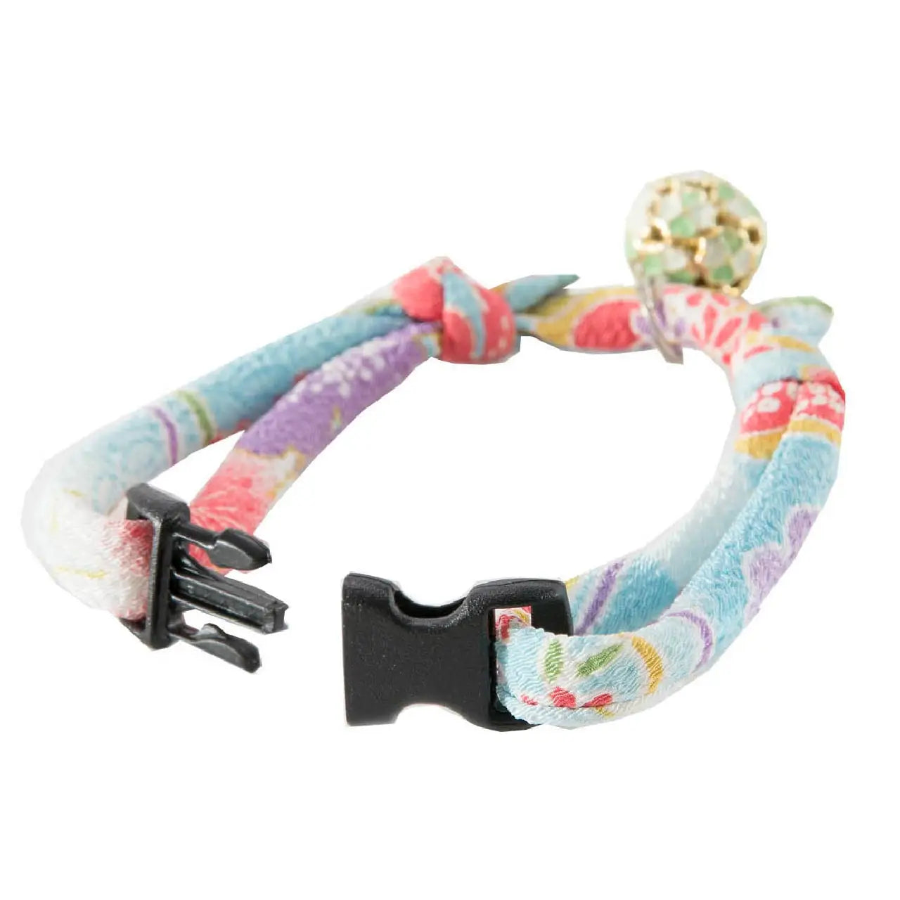 Cat Collar Chirimen With Clover