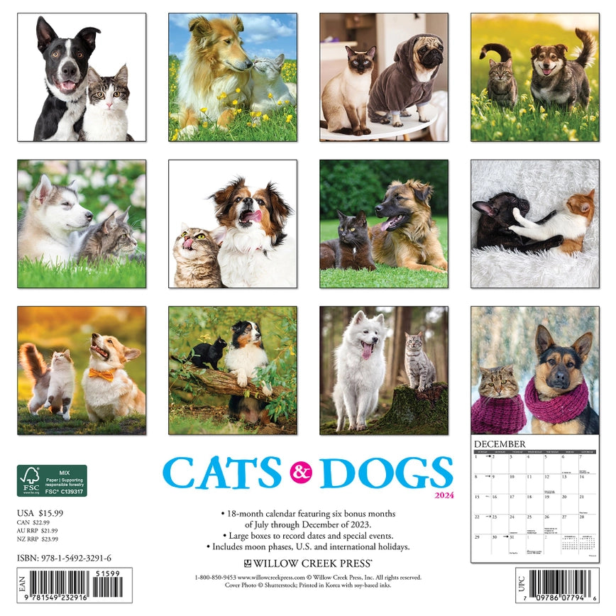 2024 Cats & Dogs Calendar
