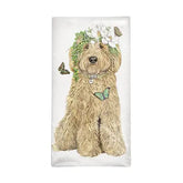 Mary Lake Thompson - Towel Spring Doodle Flour Sack Towel