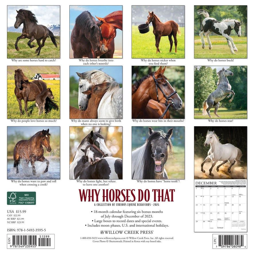 2024 Why Horses Do That Calendar