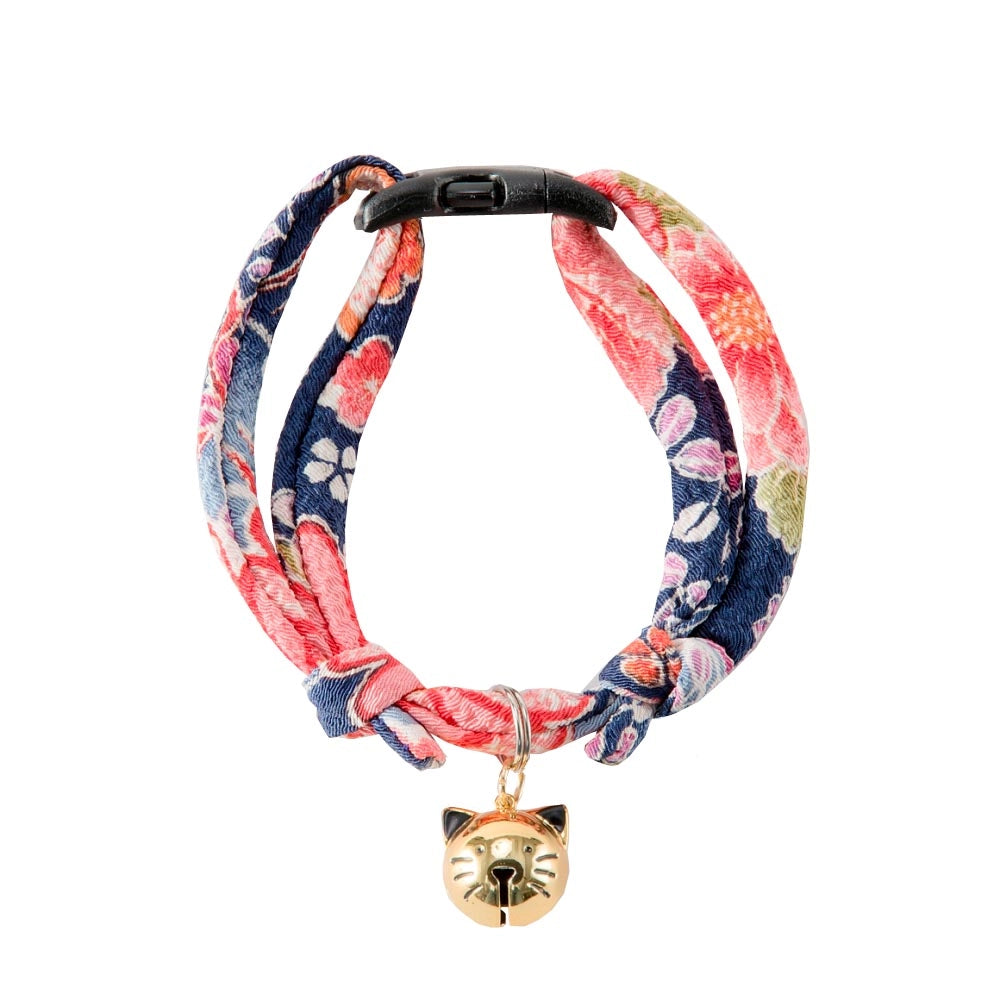 Cat Collar Chirimen Fireworks