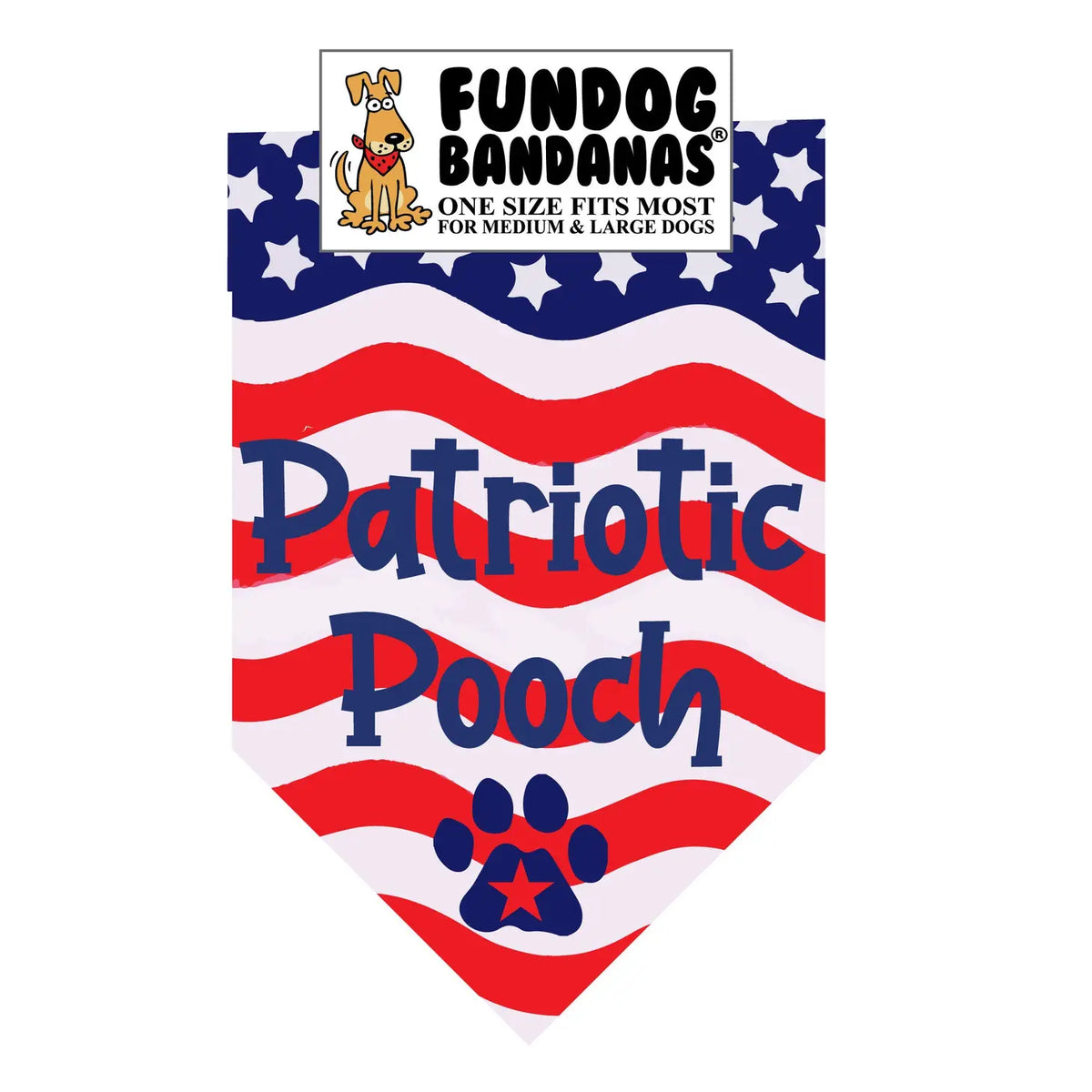 Dog Bandana Patriotic Pooch