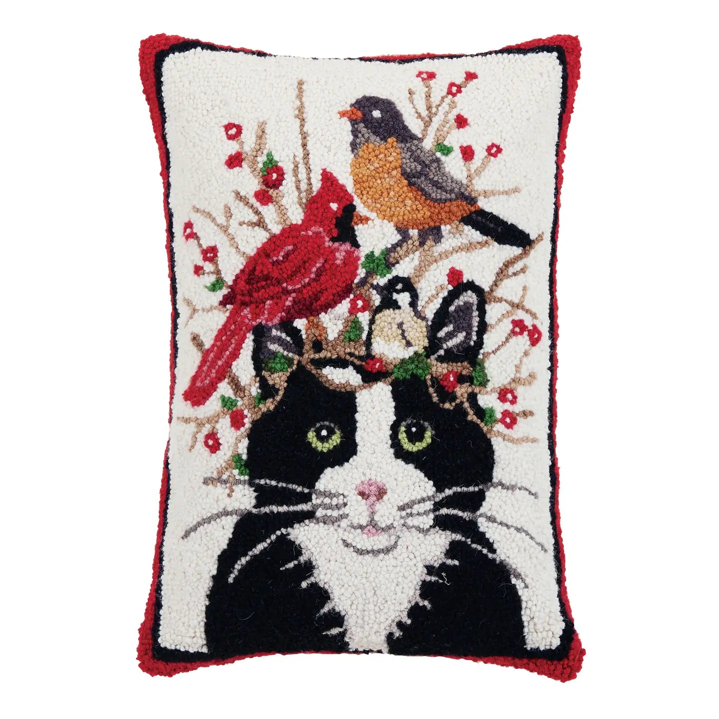 Peking Handicraft - Pillow Hook Winter Cat & Birds