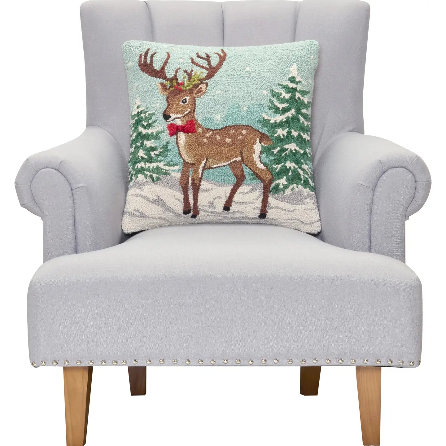Peking HandiCraft - Pillow Hook Snowing Reindeer