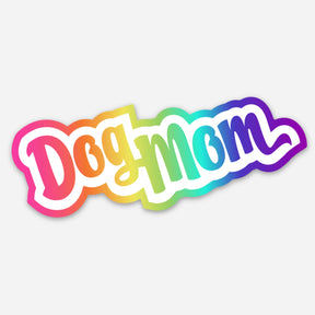 Sticker - Lisa Frank Rainbow Dog Mom