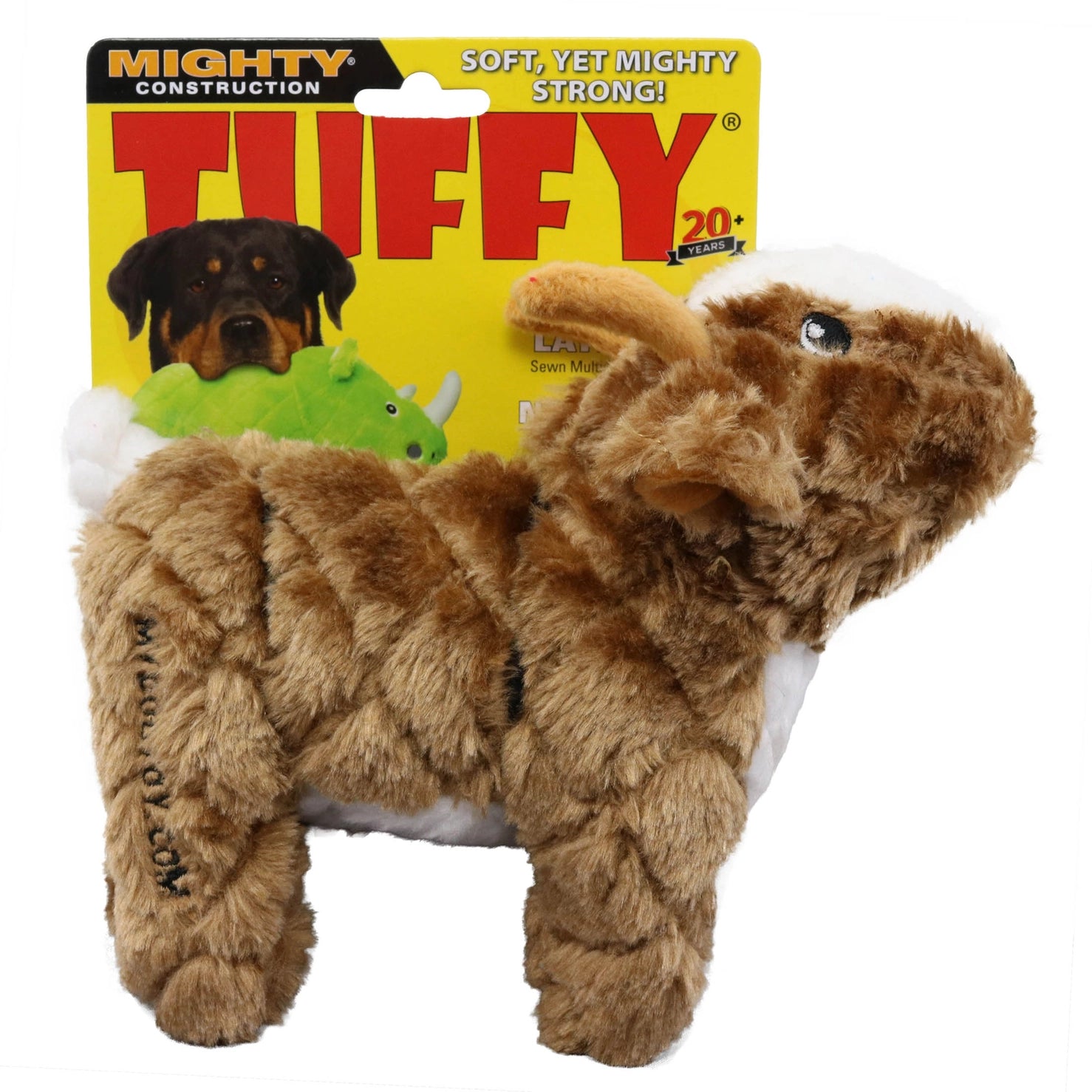 Tuffy Dog Toys - Mighty Farm Goat Plush Squeaky Dog Toy