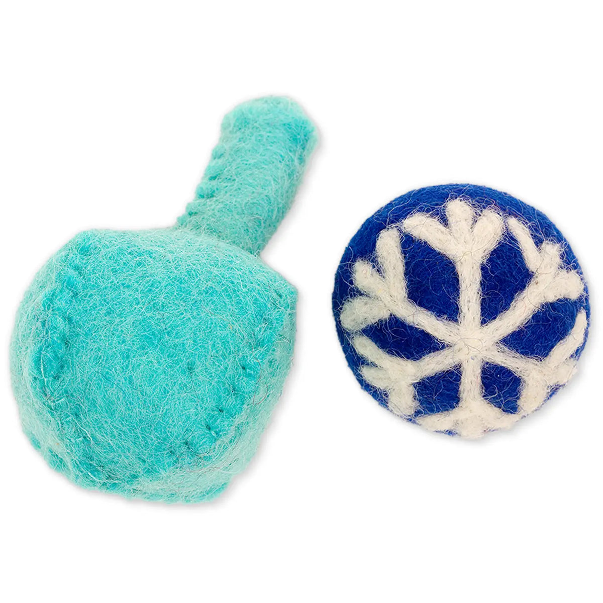 Dharma Dog Karma Cat - Cat Toy Wool Hanukkah (2 pack)