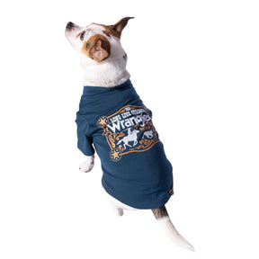 Lexington Pet w/ Wrangler - Dog Tee Long Live Cowboys Navy