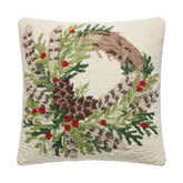 Peking Handicraft - Pillow Hook Pheasant Feather Wreath