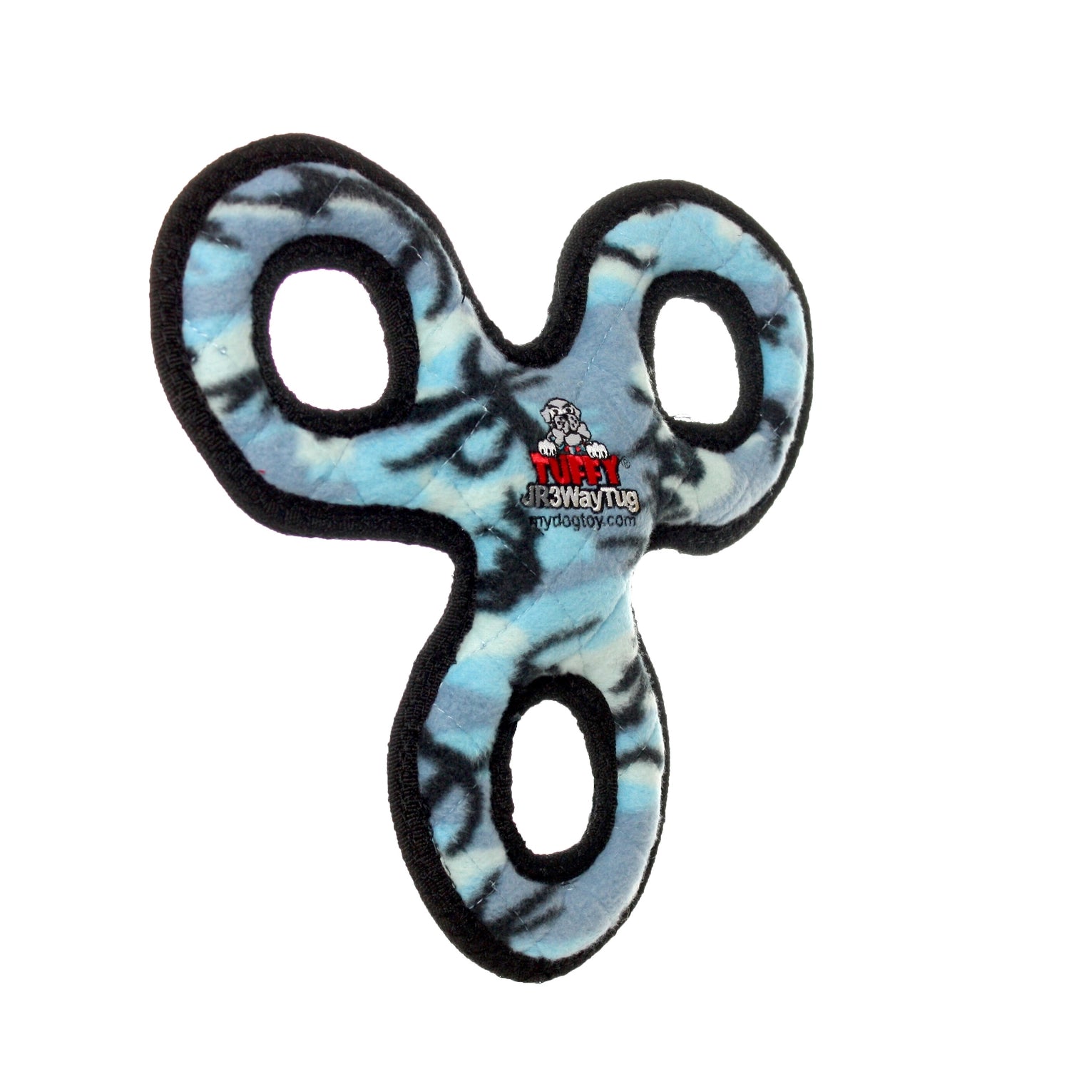 Tuffy Dog Toys - Tuffy Jr 3 Way Tug Camo Blue