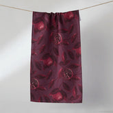 Geometry - Bar Towel Rich Garnet