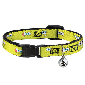 Buckle Down - Cat Collar Breakaway with Bell, SpongeBob