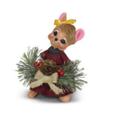 Annalee Plaid & Pine Girl Mouse