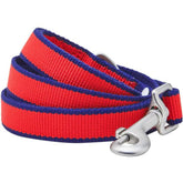 Blueberry Pet Dog Leash - Contrast Stripe Red/Navy