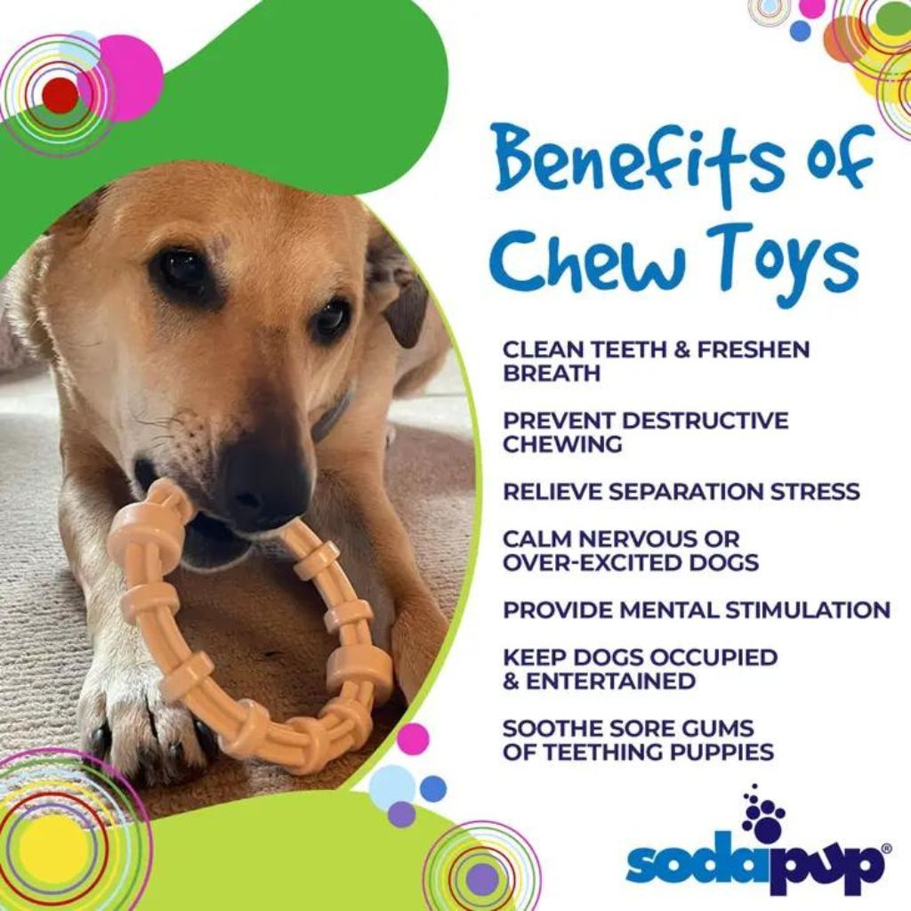 Flavored Teething Rings SodaPup - Honey Bone Teething Ring Chicken Flavored