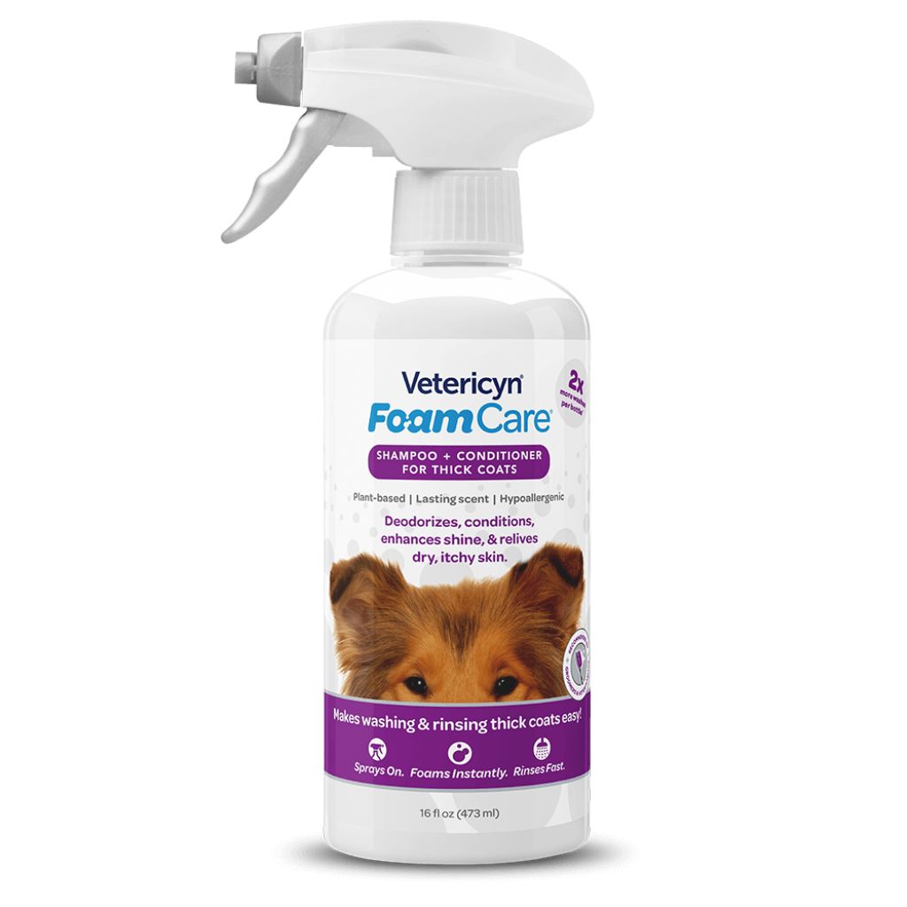 Vetericyn Foam Care Shampoo & Conditioner Thick Coat