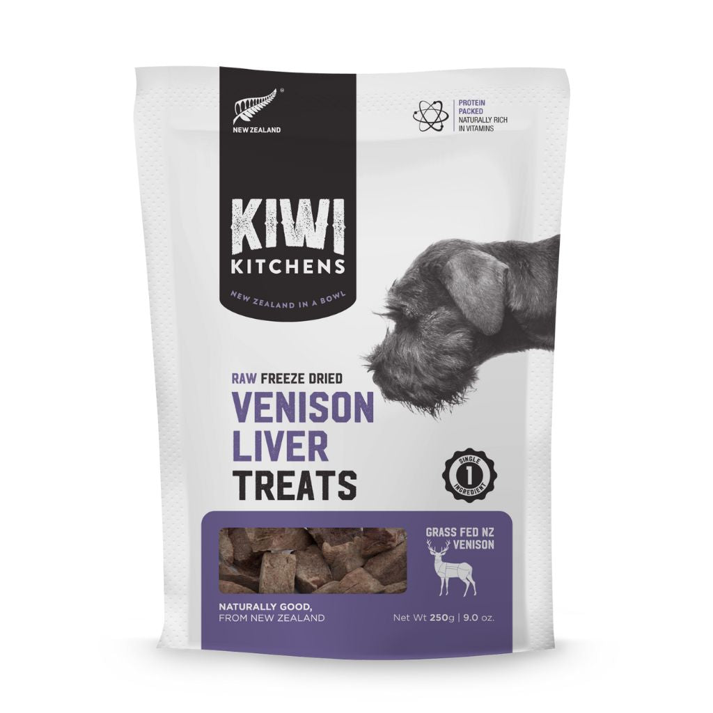 Kiwi Kitchens Venison Liver Treats Freeze Dried Grass Fed
