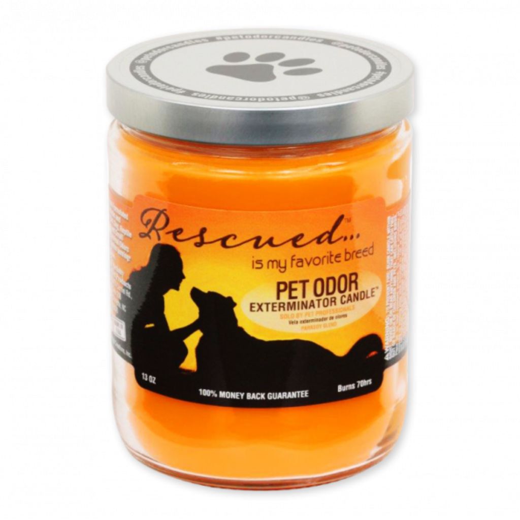 Rescued Odor Eliminating Candle