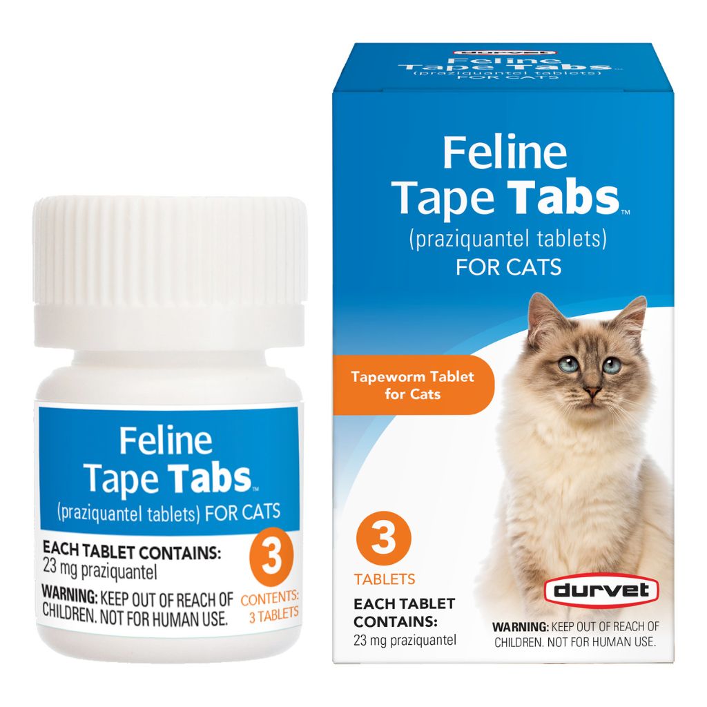 Durvet Feline Tape Tabs Praziquantel 23mg