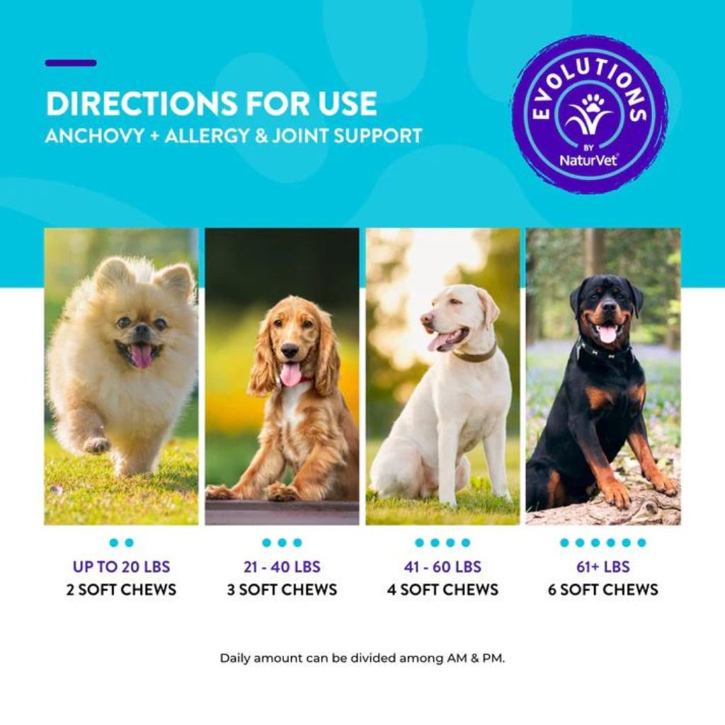 NaturVet Anchovy + Allergy & Joint Support Soft Chews