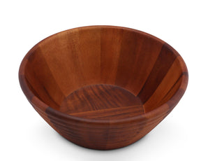 Bee Hive Style Wooden Acacia Salad Bowl - Large