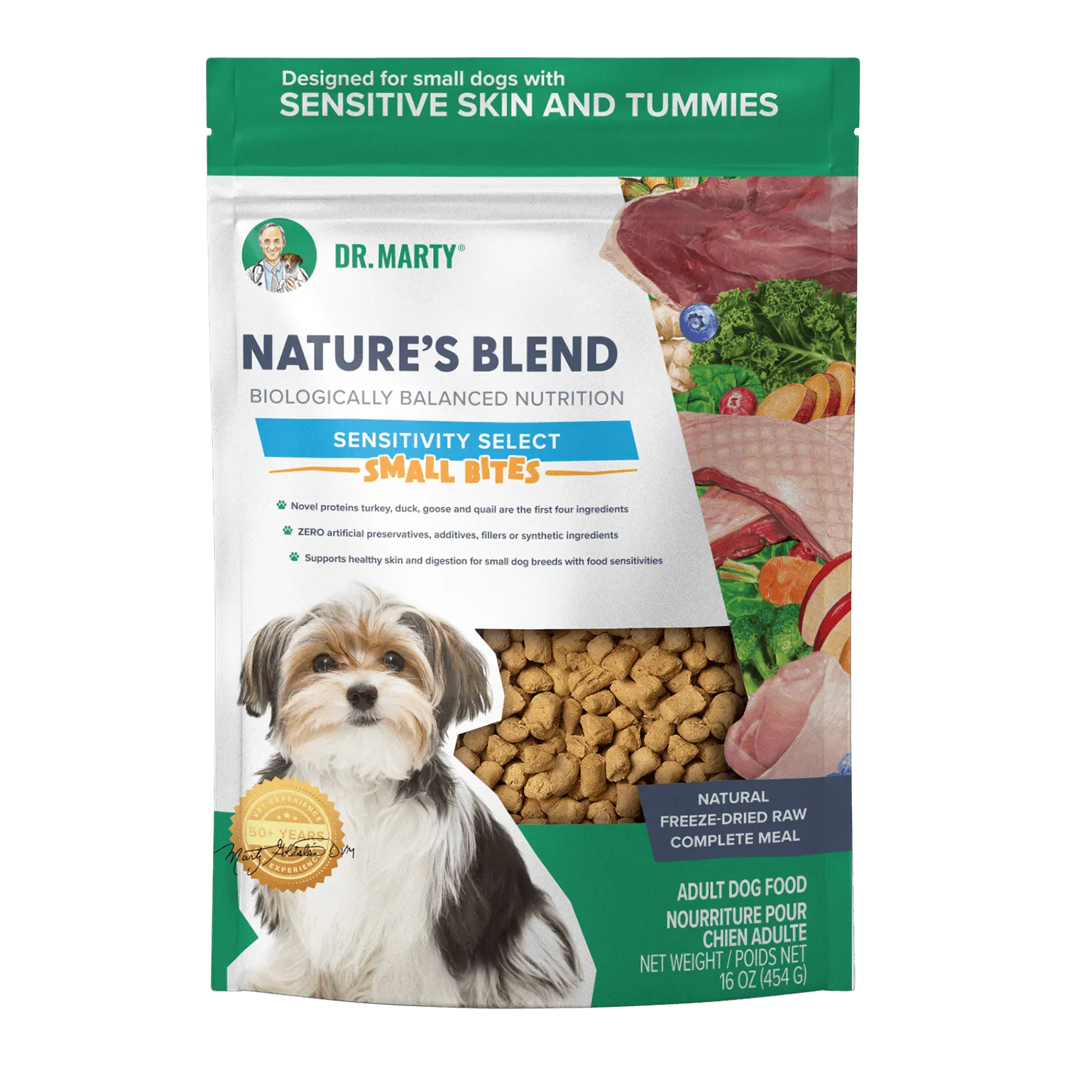 Dr Marty Sensitivity Select Small Bites Freeze Dried Raw Dog Food