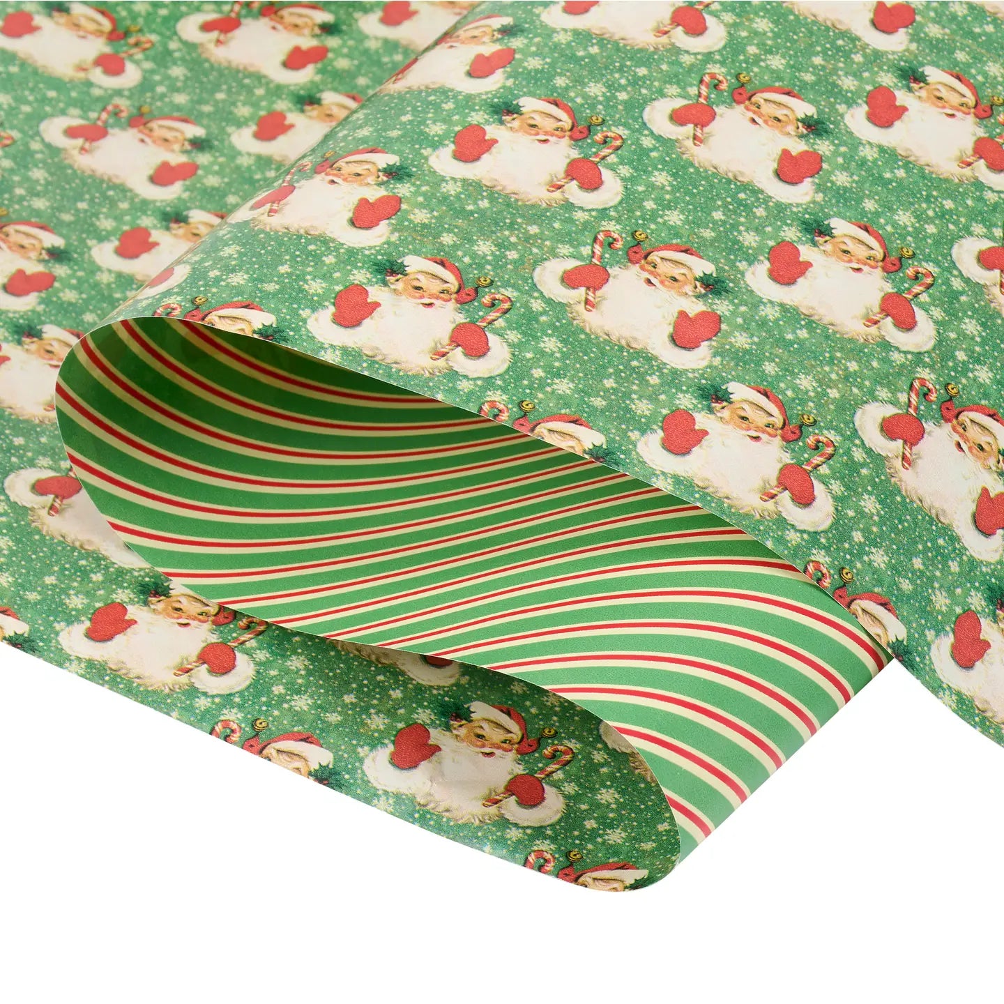 Primitives by Kathy - Gift Wrap Retro Santa