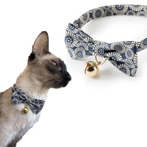 Cat Collar Kiku Ribbon Bow Tie