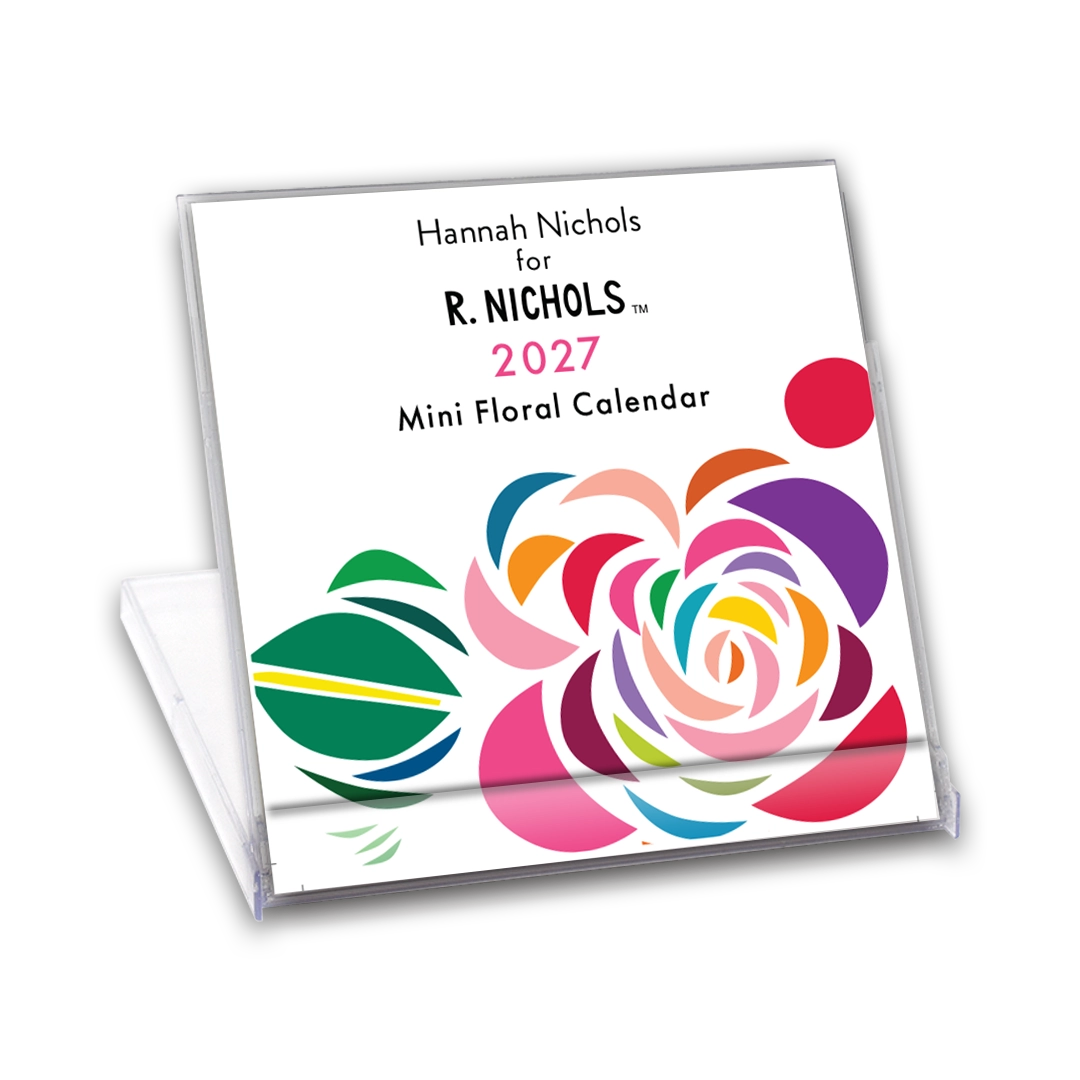 R. Nichols - Floral Desk Calendar 2027 Mini