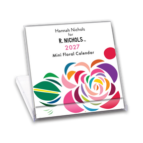 R. Nichols - Floral Desk Calendar 2027 Mini