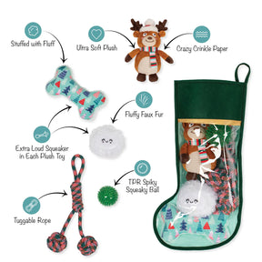Petshop by Fringe Studio - Dog Toy Stocking Happy Pawlidays