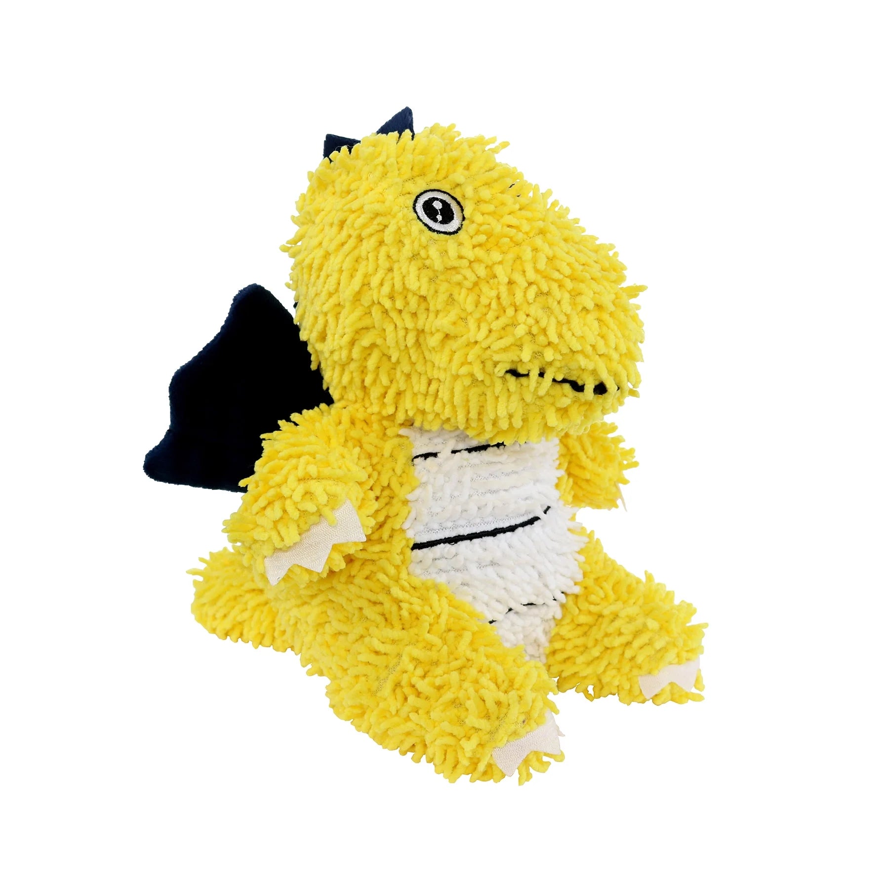 Tuffy Dog Toys - Mighty Microfiber Ball Yellow Dragon Squeaky Toy