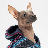 Silver Paw - Baja Dog Poncho - Navy