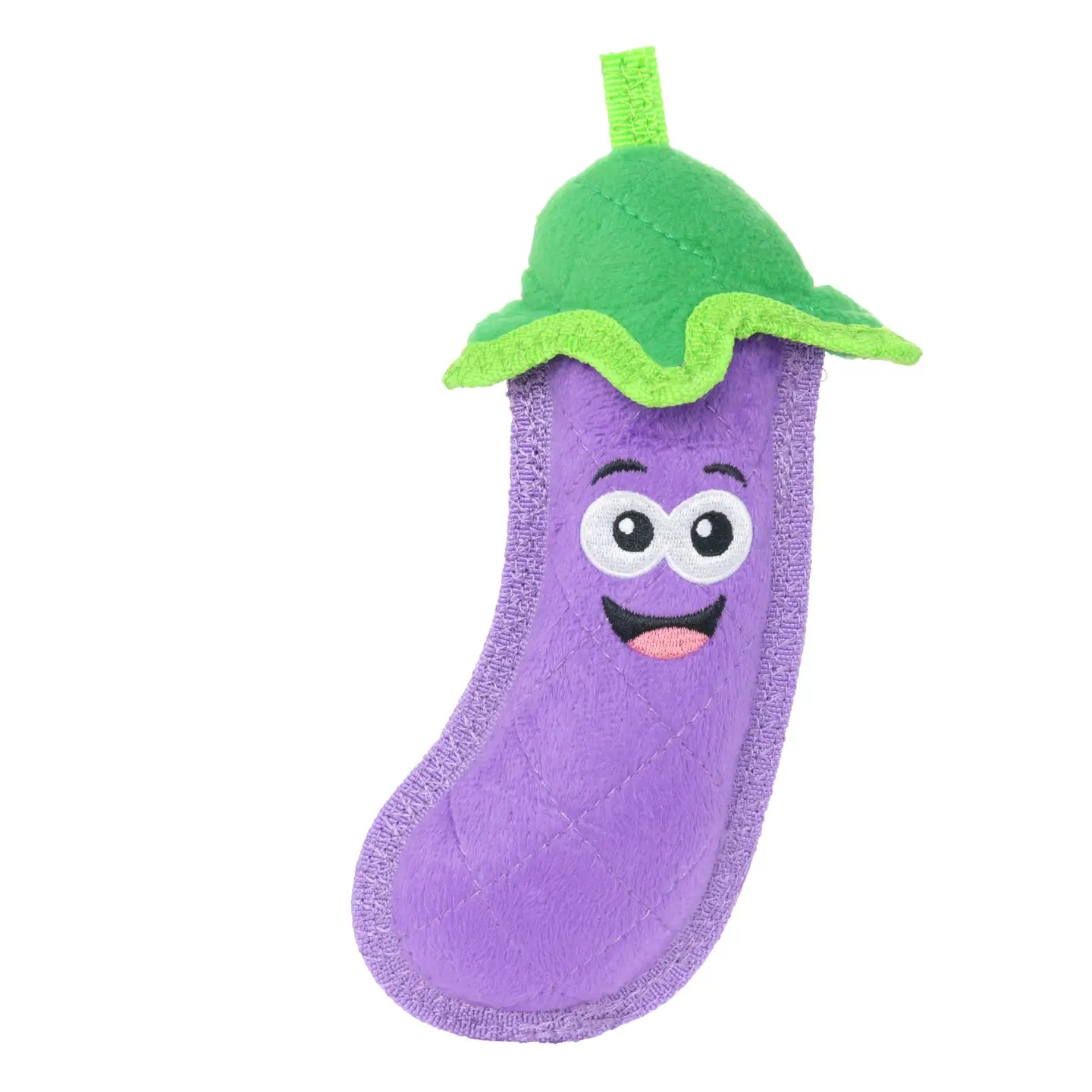 Tuffy Dog Toys - Tuffy Funny Food Eggplant