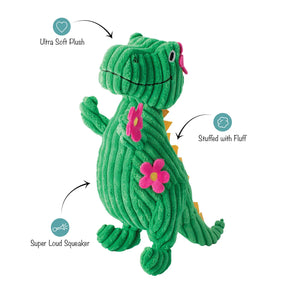 Petshop by Fringe Studio - Dog Toy Thorny But Cute Plush Green Dinosaur