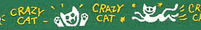 Nylon Velcro Cat Collar - Crazy Cat