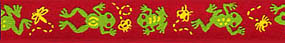 Collar Nylon Velcro Jumping Frogs