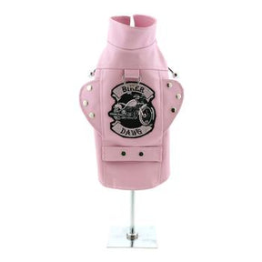 Doggie Design - Biker Dawg Motorcycle Jacket Pink