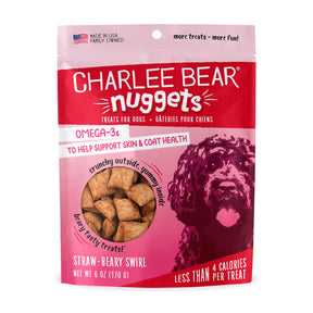 Central Pet Houston - Charlee Bear Nuggets Straw-Beary Swirl Treats For Dogs