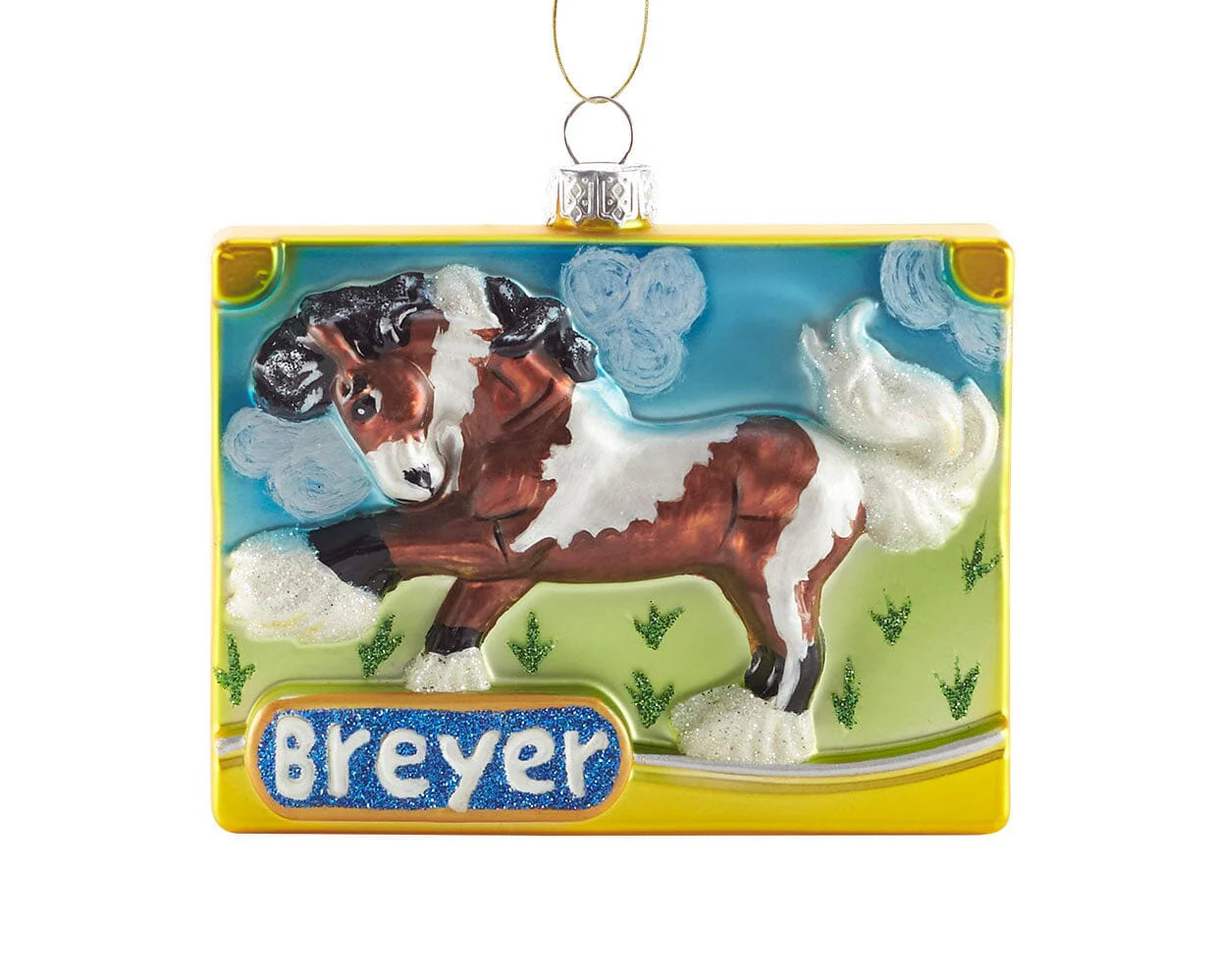 Breyer Blown Glass Ornament 2025 Pinto Vanner Horse