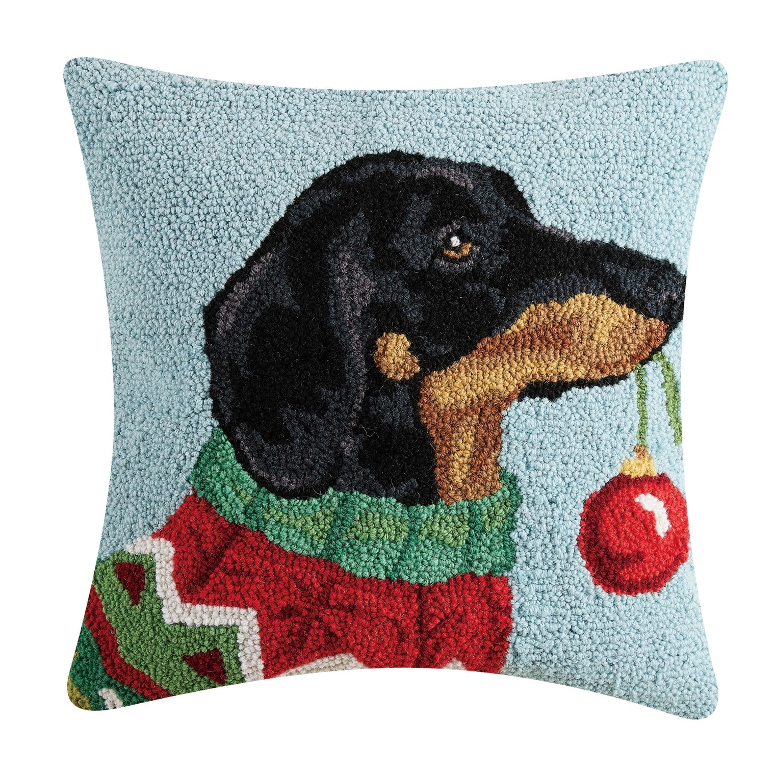 Peking Handicraft - Pillow Holiday Dachshund Hook