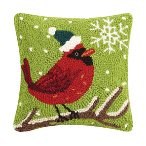 Peking Handicraft - Pillow Hook Cardinal With Snowflake